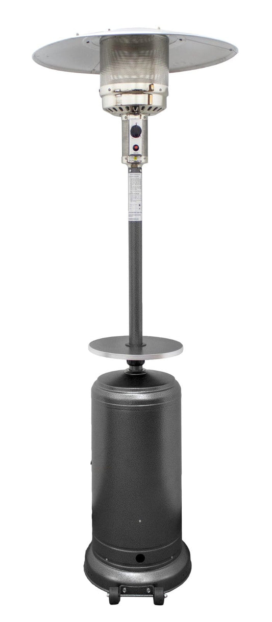 Hiland Patio Heaters Parasol Patio Heaters Hiland Patio Heaters Outdoor Patio Heater with Wheel in Hammered Silver