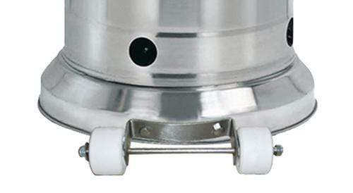 Hiland Patio Heaters Parasol Patio Heaters Hiland Patio Heaters Outdoor Patio Heater with Wheel in Stainless Steel