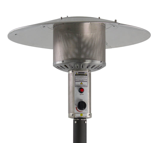 Hiland Patio Heaters TALL PROMO MOCHA AND STAINLESS HEATER-40000 BTU'S