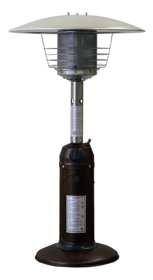 Hiland Table Top Heaters Hiland Patio Heaters Table Top Patio Heater in Hammered Bronze