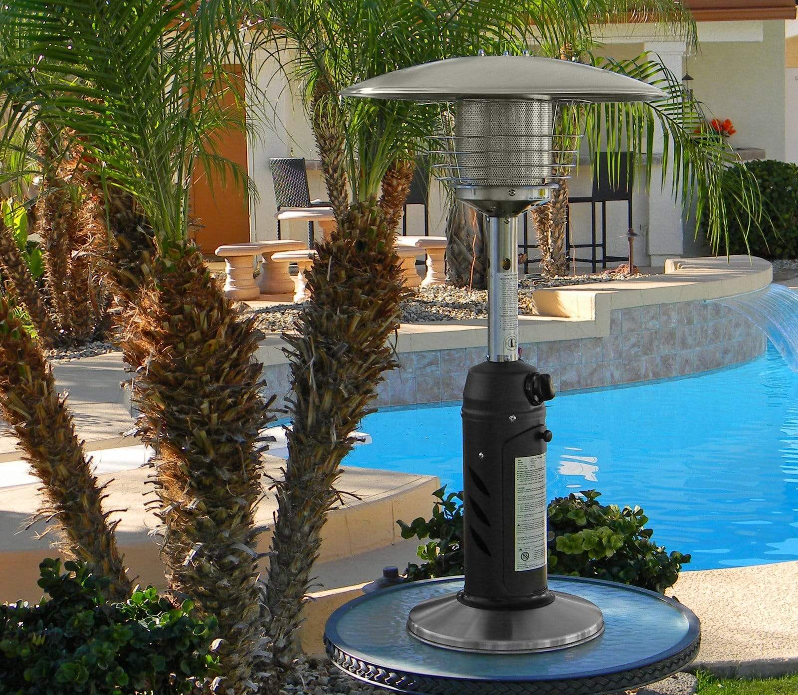 Hiland Az Patio Heaters Patio Heater With Steel Table Hiland Patio