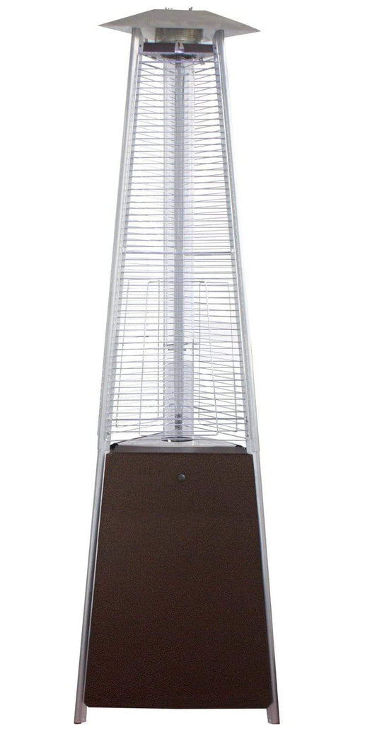 Hiland Tower Patio Heater Patio Heater Hiland Patio Heaters Commercial Glass Tube Patio Heater in Hammered Bronze