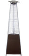 Hiland Tower Patio Heater Patio Heater Hiland Patio Heaters Commercial Glass Tube Patio Heater in Hammered Bronze