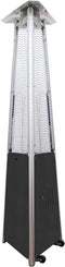 Hiland Tower Patio Heater Patio Heater Hiland Patio Heaters Commercial Glass Tube Patio Heater in Hammered Silver