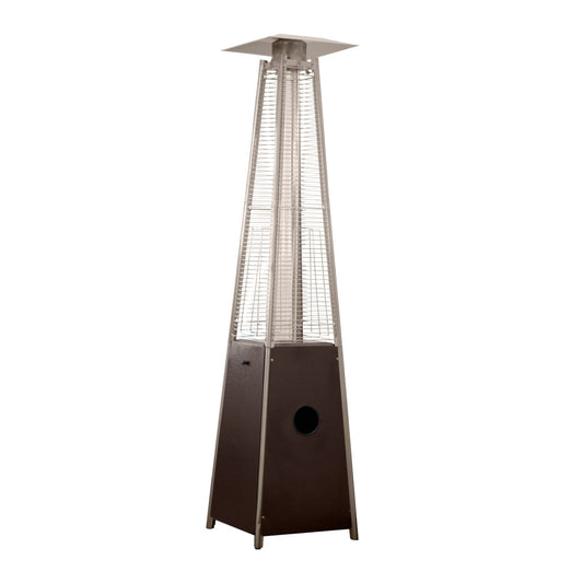 Hiland Tower Patio Heater Patio Heater Hiland Patio Heaters Glass Tube Patio Heater in Hammered Bronze