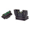 HiViz Optics : Sights HIVIZ Interchangeable Front Rear Target Sight Set for Glock