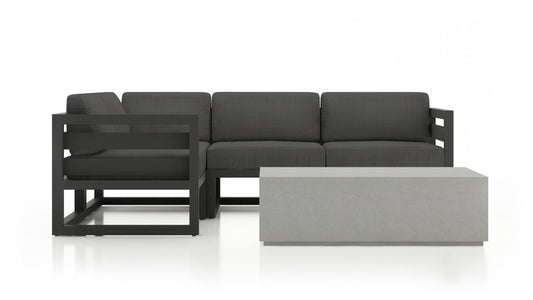 Harmonia Living - Avion Mason 5 Piece Sectional Set - Slate | HL-AVMAS-SL-5SEC