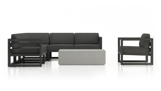 Harmonia Living - Avion Mason 7 Piece Sectional Set - Slate | HL-AVMAS-SL-7SEC