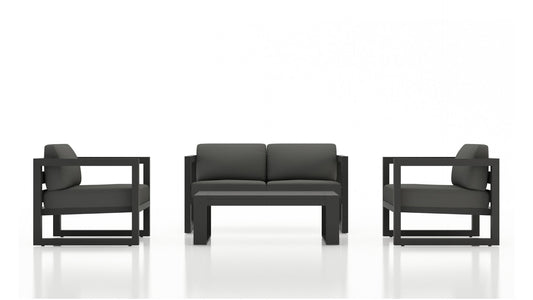 Harmonia Living - Avion 4 Piece Sofa Set - Slate | HL-AVN-SL-4SS