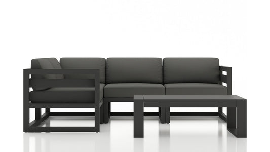 Harmonia Living - Avion 5 Piece Sectional Set - Slate | HL-AVN-SL-5SEC