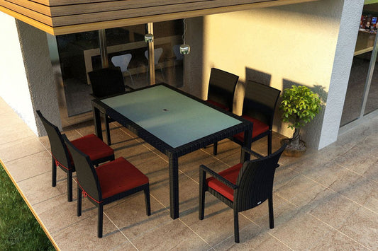 Urbana 7 Piece Dining Set - Canvas Henna | HL-URBN-CB-7DS-HN