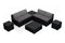 Harmonia Living - Urbana 8 Piece 4-Seat Sectional Set - Canvas Charcoal | HL-URBN-CB-8M4SEC-CC