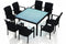 Harmonia Living - Urbana 9 Piece Square Arm Dining Set - No Cushions | HL-URBN-CB-9ASDS-NC