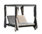 HomeRoots Furniture Day Bed Gray Gray Outdoor Steel Metal Adjustable Day Bed with Canopy and Taupe Cushions