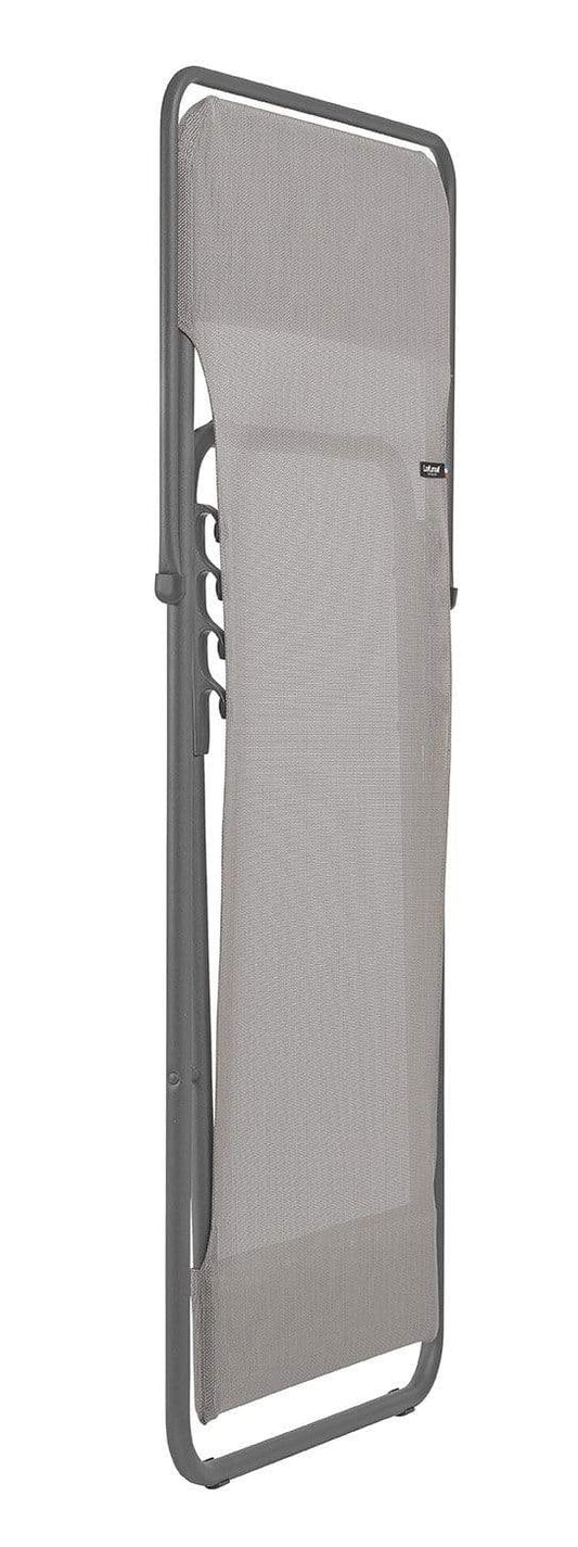 HomeRoots Outdoors Beach Chairs Terre / Frame: powder coated finish (100% polyester powder Folding Sling Chair - Set of 2 - Basalt Steel Frame - Terre Fabric