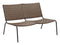 HomeRoots Outdoors Loveseats Espresso / PVC, Steel 49.8" x 35.8" x 31.5" Espresso, PVC, Steel, Loveseat