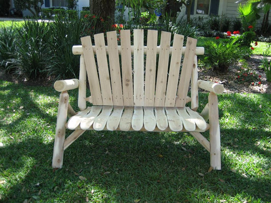 HomeRoots Outdoors Loveseats Natural / Wood 50" X 30" X 39" Natural Wood Loveseat