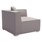 HomeRoots Outdoors Outdoor Chairs Gray / Sunproof Fabric 34.6" X 34.6" X 25.4" Gray Sunproof Corner Chair