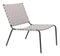 HomeRoots Outdoors Outdoor Chairs Light Gray / PVC, Steel 26.4" x 35.8" x 31.5" Light Gray, PVC, Steel, Lounge Chair