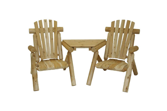 HomeRoots Outdoors Outdoor Chairs Natural / Wood 72" X 36" X 39" Natural Wood Visa-Tete