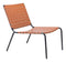 HomeRoots Outdoors Outdoor Chairs Tan / PVC, Steel 26.4" x 35.8" x 31.5" Tan, PVC, Steel, Lounge Chair