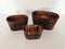 HomeRoots Outdoors Outdoor Decor Brown / Wood 1" x 10" x 7" Brown, Wood Garden Planter - 3 Piece