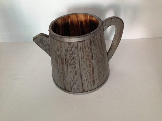 HomeRoots Outdoors Outdoor Decor Brown / Wood 1" x 12" x 7" Brown, Wood - Garden Pot