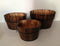 HomeRoots Outdoors Outdoor Decor Brown / Wood 1" x 15" x 1" Brown, Wood, Garden Planter - 3 Piece