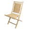HomeRoots Outdoors Outdoor Folding Chairs Natural / Bamboo 36" 2 Natural Bamboo Folding Chairs with an Arrow Hyacinth Weave