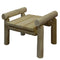 HomeRoots Outdoors Outdoor Furniture > Outdoor Tables Natural / Wood 28" X 20" X 18" Natural Wood Ottoman