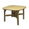 HomeRoots Outdoors Outdoor Furniture > Outdoor Tables Natural / Wood 47" X 47" X 30" Natural Wood Roundabout Table