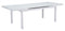 HomeRoots Outdoors Outdoor Furniture > Outdoor Tables White / Tempered Glass, Powder Coated Aluminum 70.5" x 39.5" x 29.5" White, Tempered Glass, Aluminum, Dining Table