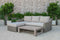 HomeRoots Outdoors Outdoor Sectional Title / Aluminium, Wood, Rattan, 30" Aluminum, Wood, and Rattan Sectional Sofa Set