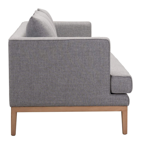 HomeRoots Outdoors Outdoor Sofa Gray / Sunproof Fabric, Powder Coated Aluminum 81.5" x 34.6" x 33.5" Gray, Sunproof Fabric, Powder Coated Aluminum, Sofa