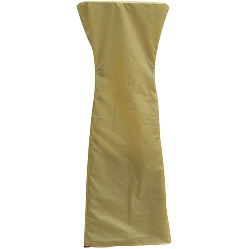 Hanover - Patio Heaters with Mini Pyramid Portable Table Top Patio Heater with Cover - Stainless Steel/Tan -HAN0201SS-CV