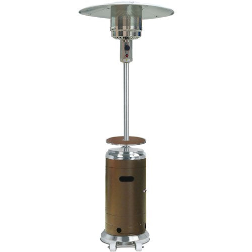 Hanover - Steel Umbrella patio heater, 7" tall, propane, 48,000 BTU with Cover - Patio Heaters - H002BRSS-CV