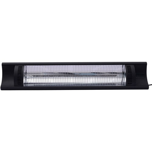 Hanover - Electric Outdoor Heaters With 1500-Watt Outdoor 35 in. W Electric Carbon Fiber Infrared Heat Lamp - Black - HAN1025IC-TP