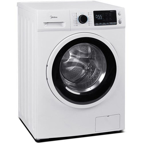 Midea - 24" Front Load Washer, 2.5 cuft, Stainless Tub, Stackable - White - MLH25N7BWW