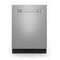 Midea - 24" Top Ctrl Dishwasher, 45 dBA, 3rd Rack, Wi-Fi - Stainless - MDT24P4AST