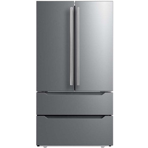 Midea - 23 CF Stainless Counter-Depth 4-Door French Door - MRQ23B4AST