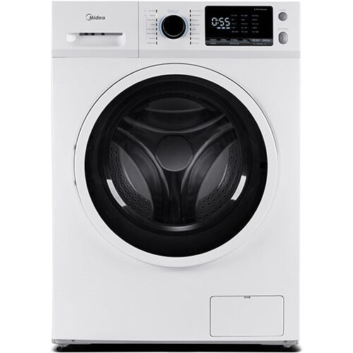 Midea - 24" Front Load Washer, 2.5 cuft, Stainless Tub, Stackable - White - MLH25N7BWW