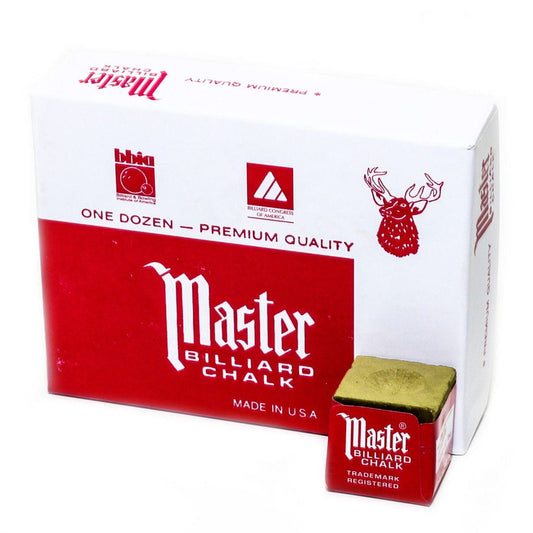 Imperial Billiards Accessories Imperial - Master Gold Chalk, Dz Bx - 18-325