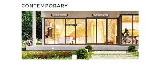 Infratech Electric Mounted Heaters Contemporary / Black (+$65.00) Infratech - CD4024BL2 - Dual Element - 4,000 Watt Electric Patio Heater - Motif Collection - 208V