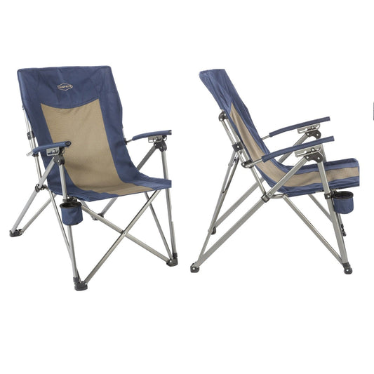 Kamp-Rite Camping & Outdoor : Furniture Kamp-Rite 3 Position Hard Arm Reclining Chair w Cup Holder