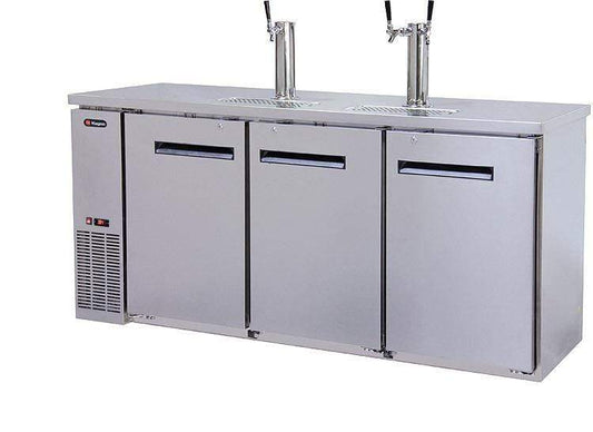 Kegco Kegco - 72" Wide Triple Tap Stainless Steel Commercial Kegerator
