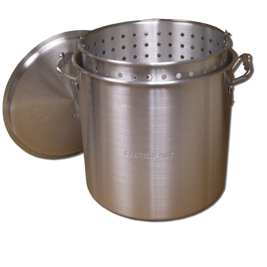 King Kooker Camping & Outdoor : Cooking King Kooker KK32-32 Qt. Aluminum Pot with Basket and Lid