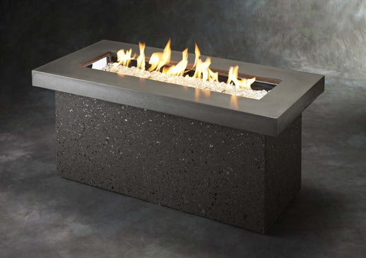 Outdoor Greatroom - Grey Key Largo Linear Gas Fire Pit Table w/Direct Spark Ignition (NG) - KL1242MDSING