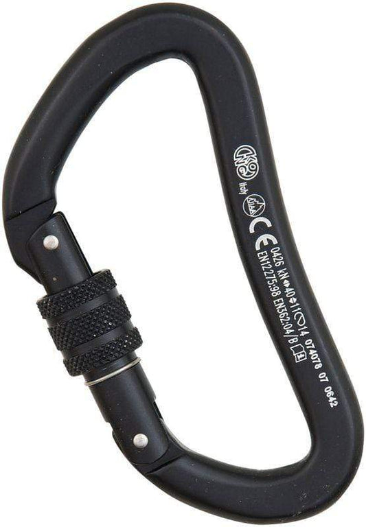 KONG Work & Rescue > Kong Carabiners HEAVY-DUTY ALUMINUM BLACK KONG - HEAVY-DUTY STEEL PLUS
