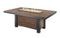 Outdoor Greatroom - Kenwood Linear Dining Height Gas Fire Pit Table - KW-1242-K