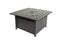 Lawton Casual Comfort Fire Pits 44" Square Fire Table w/15lb 1/2" Reflective Fire Glass and cover included